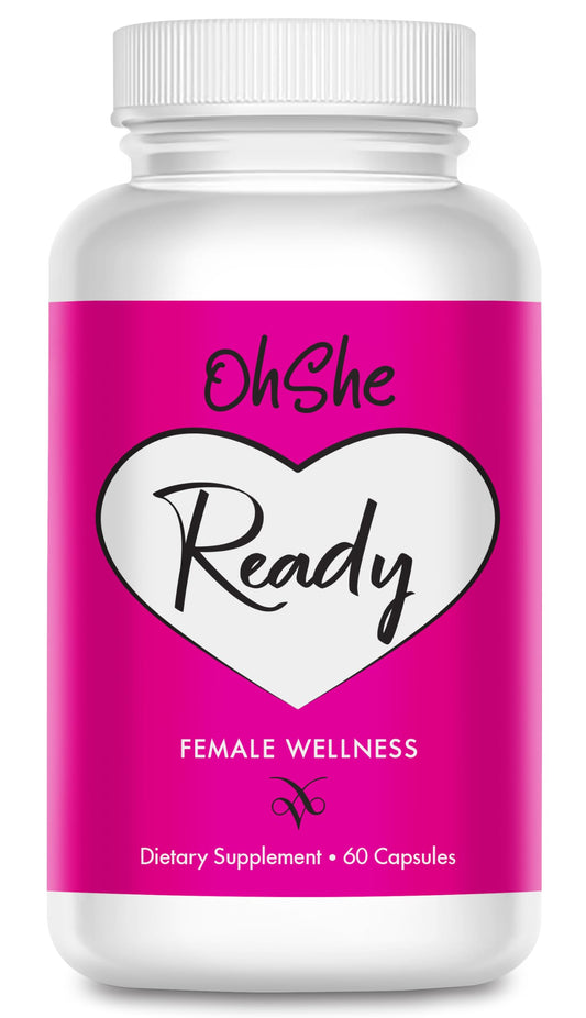 Oshe Ready- Female Health and Wellness Supplement- Supports Hormonal Harmony and Balance in Women- Naturally Boost Feminine Vitality, Energy and Mood- 60 Capsules