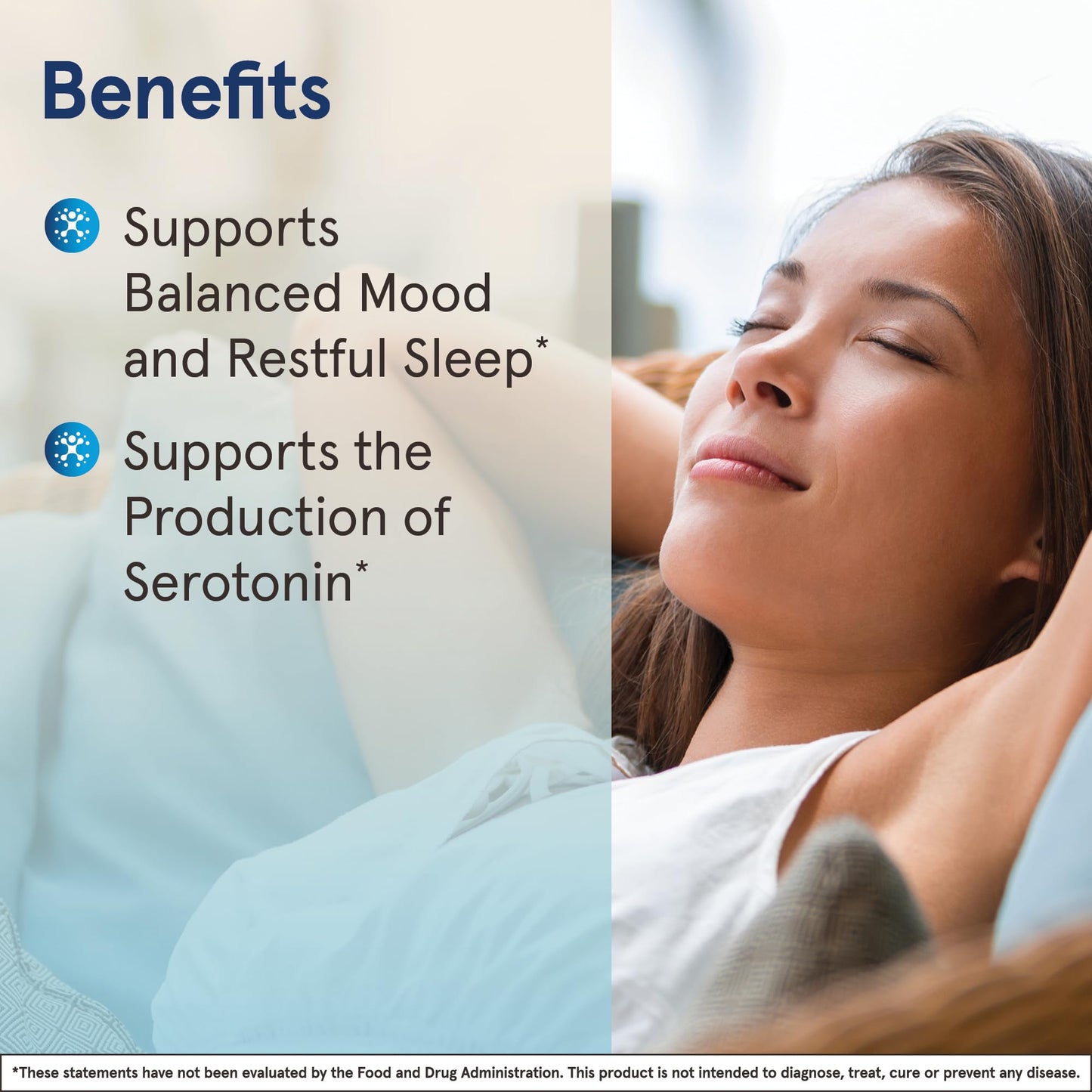 Jarrow Formulas® L-Tryptophan, 500 mg Dietary Supplement for Stress, Sleep, and Mood Support, 60 Capsules, 60 Day Supply