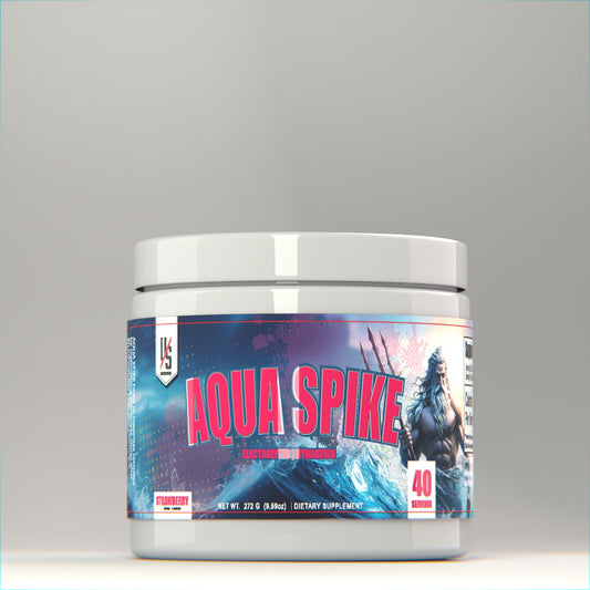 Aqua Spike Electrolyte Hydration & Performance Supplement, Naturally Flavored and Sweetened (40 Servings, Strawberry)
