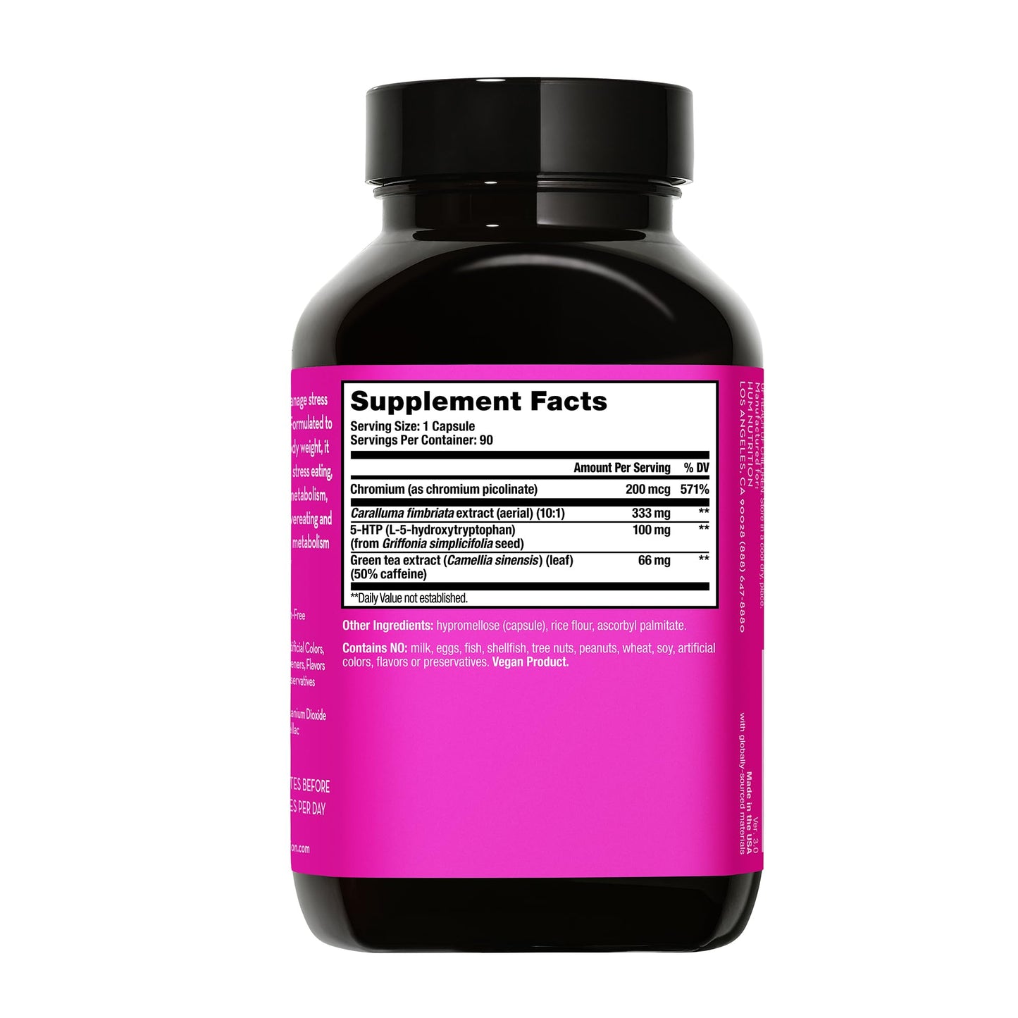 HUM Skinny Bird - Appetite Suppressor for Women with Caralluma, Chromium, 5 HTP + Green Tea Extract (90 Capsules)