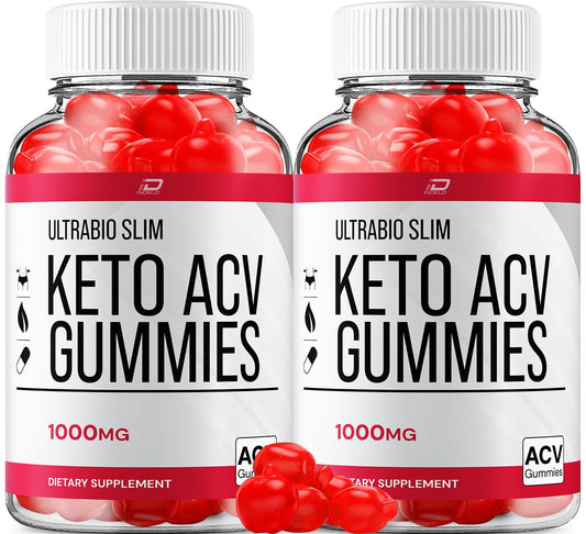 Ultra Bio Slim Keto Plus ACV Gummies Dietary Supplement - UltraBio Slim Keto Apple Cider Vinegar Gummies Reviews, Maximum Strength BioSlim Gummies for Advanced Weight Management (2 Pack - 120 Gummies)