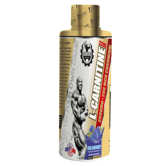 DEXTER JACKSON Gold Series L-Carnitine 3200 | 473.28 Ml (32 Serving, Blue Raspberry)