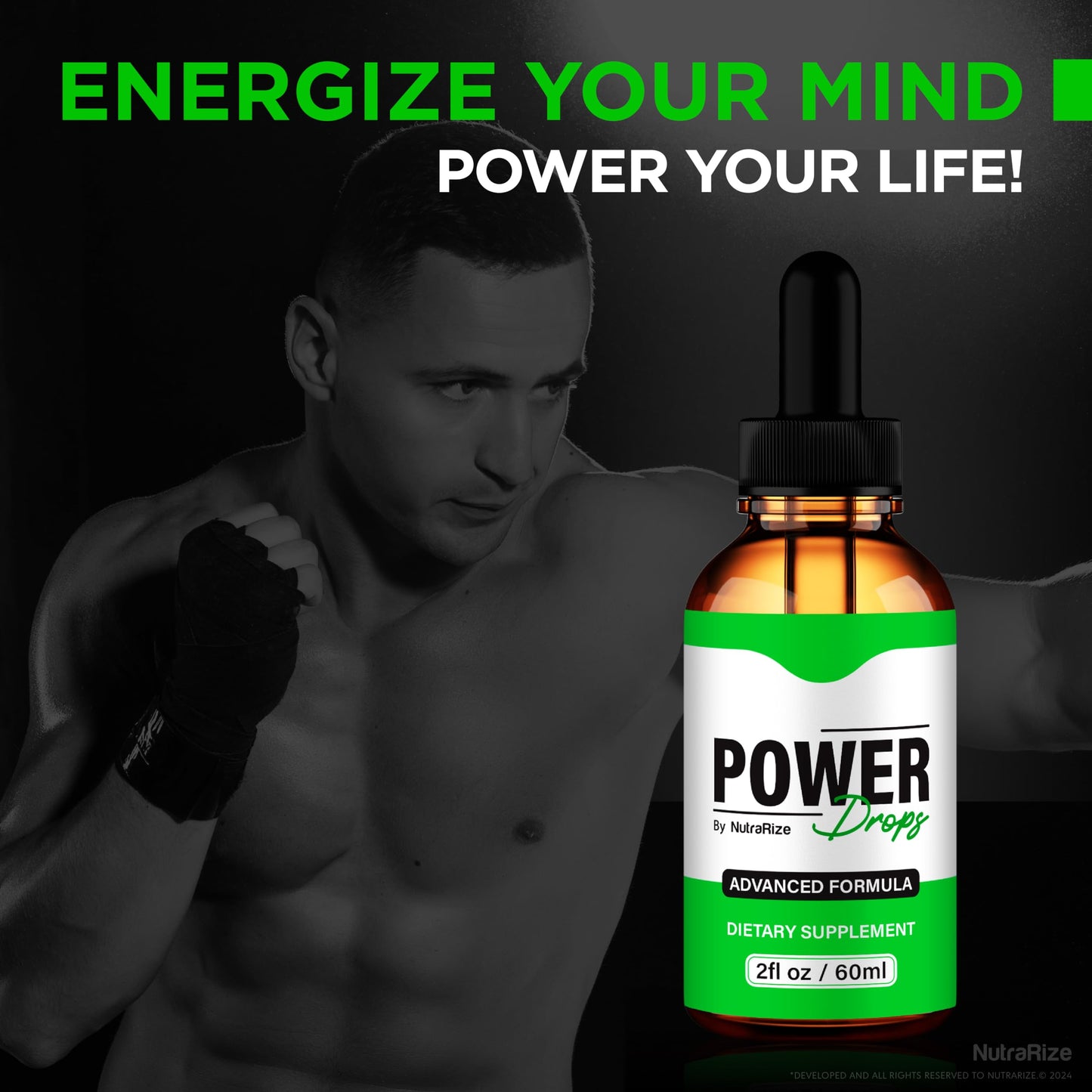NutraRize Power Drops, Official Power Drops, All-Natural Liquid Formula to Support Stamina, Energy and Overall Well-Being, Premium PowerDrops Gotas Review (30 Servings)