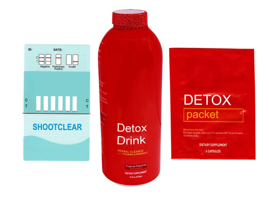 Shootclhear Detox Kit Detox Drink 16 Oz Herbal Pills Multi Test