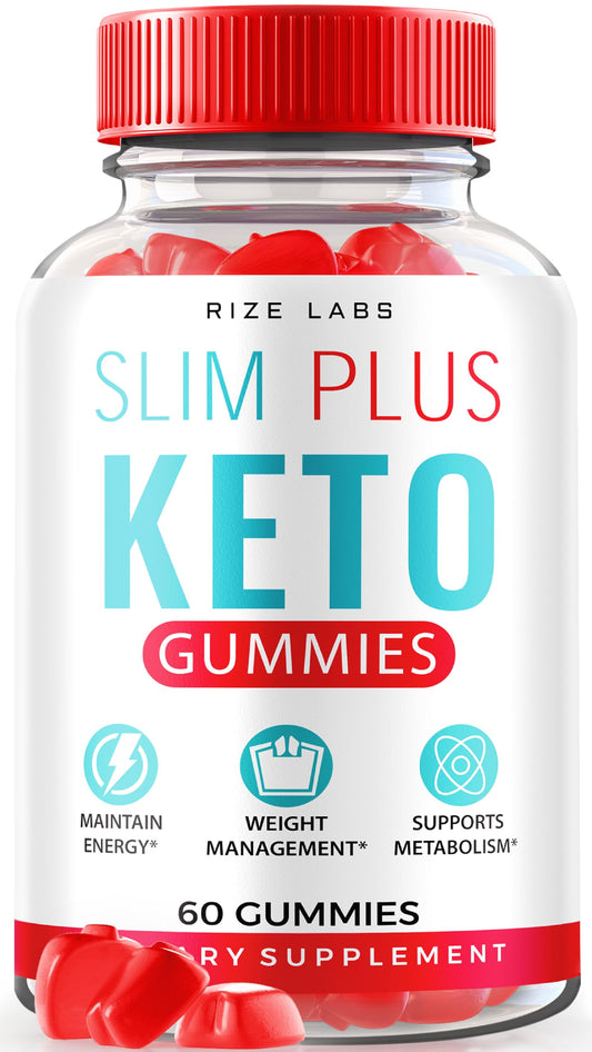 rize labs - Slim Plus Keto ACV Gummies for Advanced Weight Loss, All Natural Apple Cider Vinegar Supplement (60 Gummies)