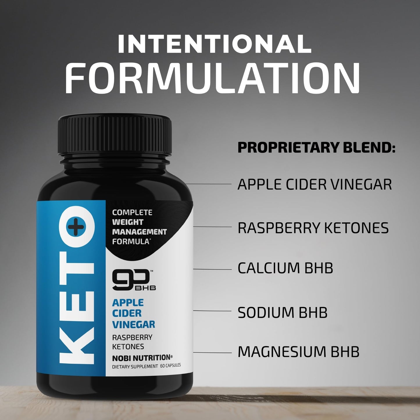 Keto Pills with Apple Cider Vinegar, The Mother & BHB | 1000mg GoBHB Exogenous Ketones & Raspberry Ketones for Metabolism, Ketosis & ACV Keto Diet Support | Gluten-Free Supplements | 60 Capsules