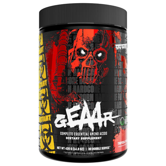Mutant GEAAR - 9.4g of EAA Powder + Arginine, 7g BCAAs, 4g Leucine, Electrolytes, Coconut Water, 30 Servings - Fruit Punch