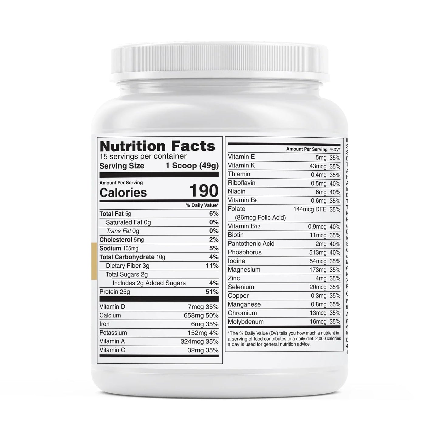 Unjury Meal Replacement Powder | Vanilla | 26g Protein | 25 Vitamins and Minerals | 100% Whey Isolate Protein Powder | Low Carb and Sugar | 15 Servings