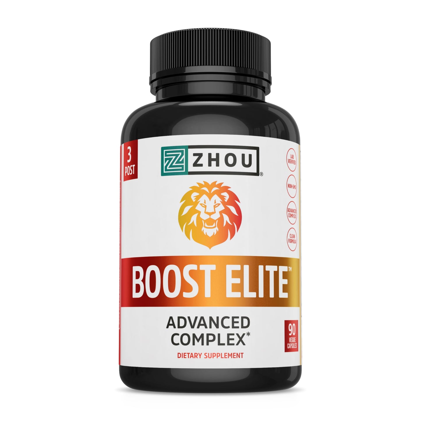 Zhou Boost Elite, Formulated to Increase Stamina & Energy Support, 30 Servings, 90 Veggie Caps