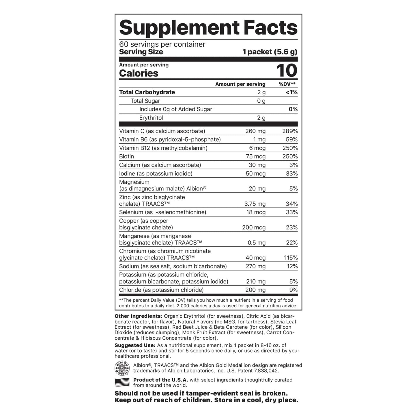 Jigsaw Health Electrolyte Supreme | Broad Spectrum of Electrolytes + Trace Minerals | Fruit Punch Flavor | 60 Servings (Packets)