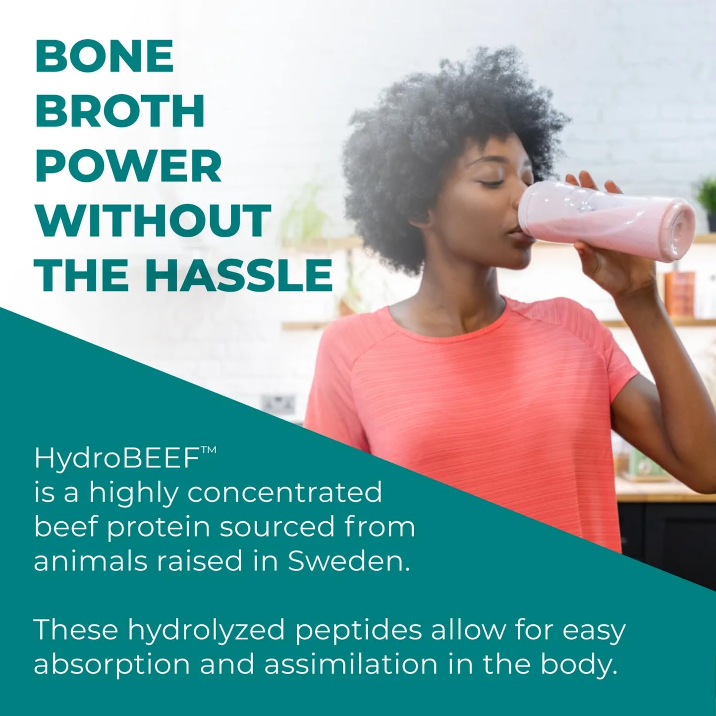 Reignite Wellness by JJ Virgin | Chocolate Paleo-Inspired All-in-One Shake | Gluten Free + Dairy Free Protein Powder | Contains 20G of Beef Protein with Vitamins, Minerals, Amino Acids | 30 Servings