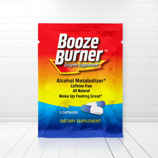 Booze Burner |1 Pack| Over-Indulgence-Prevention, Take at The Start, Wake up Smart. Ultimate Pre-Party-Supplement, Stay Hydrated with Electrolytes, Reduce a Possible Hangover. Works in ~ 15 min.