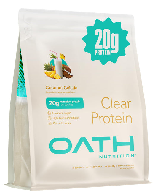 OATH NUTRITION - Clear Whey Protein - 21 Servings - Coconut Colada