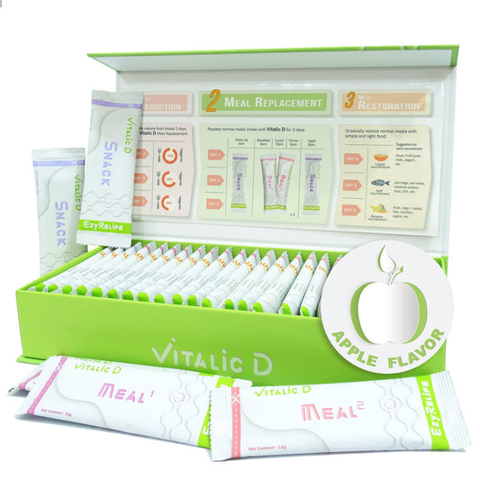 EzyRelife Cleanse Colon Naturally: Safe & Effective Cleanse at Home, Body Detox Program Benefits Gut Health with Oil Palm Fiber, Remove Mucoid Plaque from Bowel in Amazing Result - Vitalic D