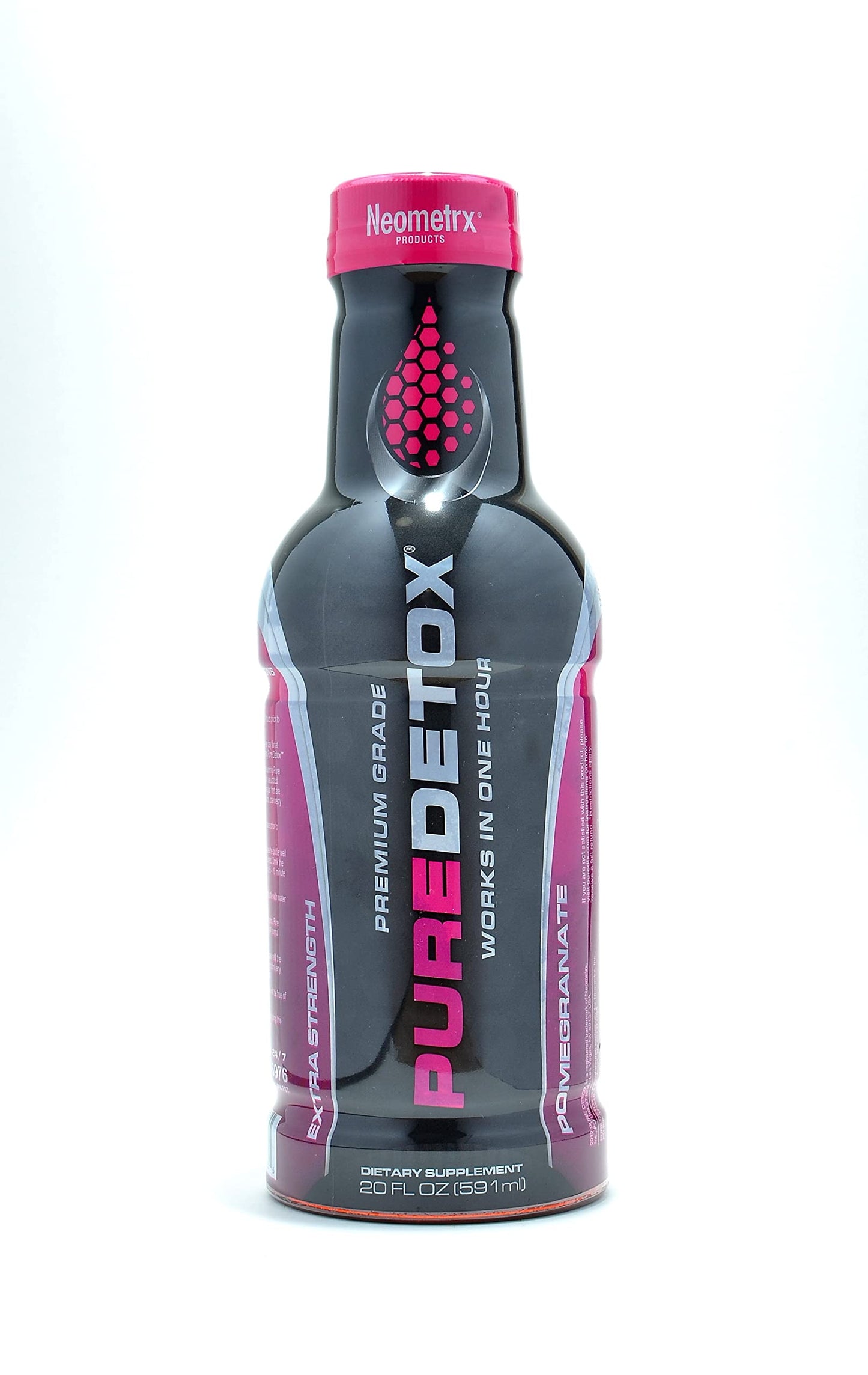Detox Pure Neometrx Same-Day Extra Strength Detox Drink, Pomegranate Flavor, 20 Fl Oz