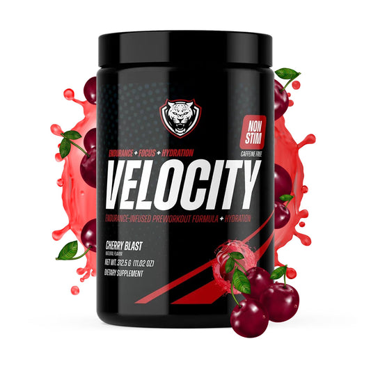 6AM Run Velocity Non-Stim Pre-Workout - 30 Servings (312.5g, Cherry Blast)