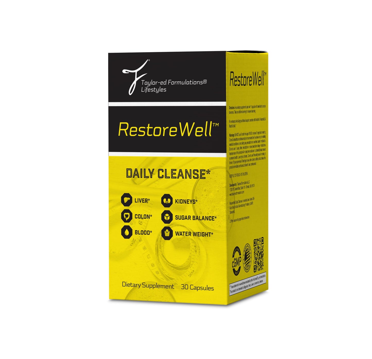 RestoreWell Daily Cleanse - Purify & Revitalize The Body - Liver, Colon, Blood, Kidney Cleanse
