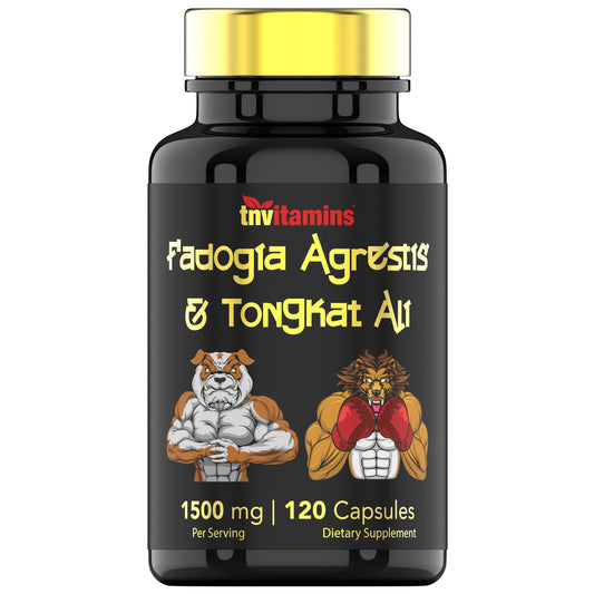 Fadogia Agrestis & Tongkat Ali Supplement: 1500mg - 120 Capsules | 750mg Each of Tongkat Ali (Longjack) & Fadogia | Ultra-Potent Formula For Men For Sports Nutrition, Athletic Performance, & Muscles*
