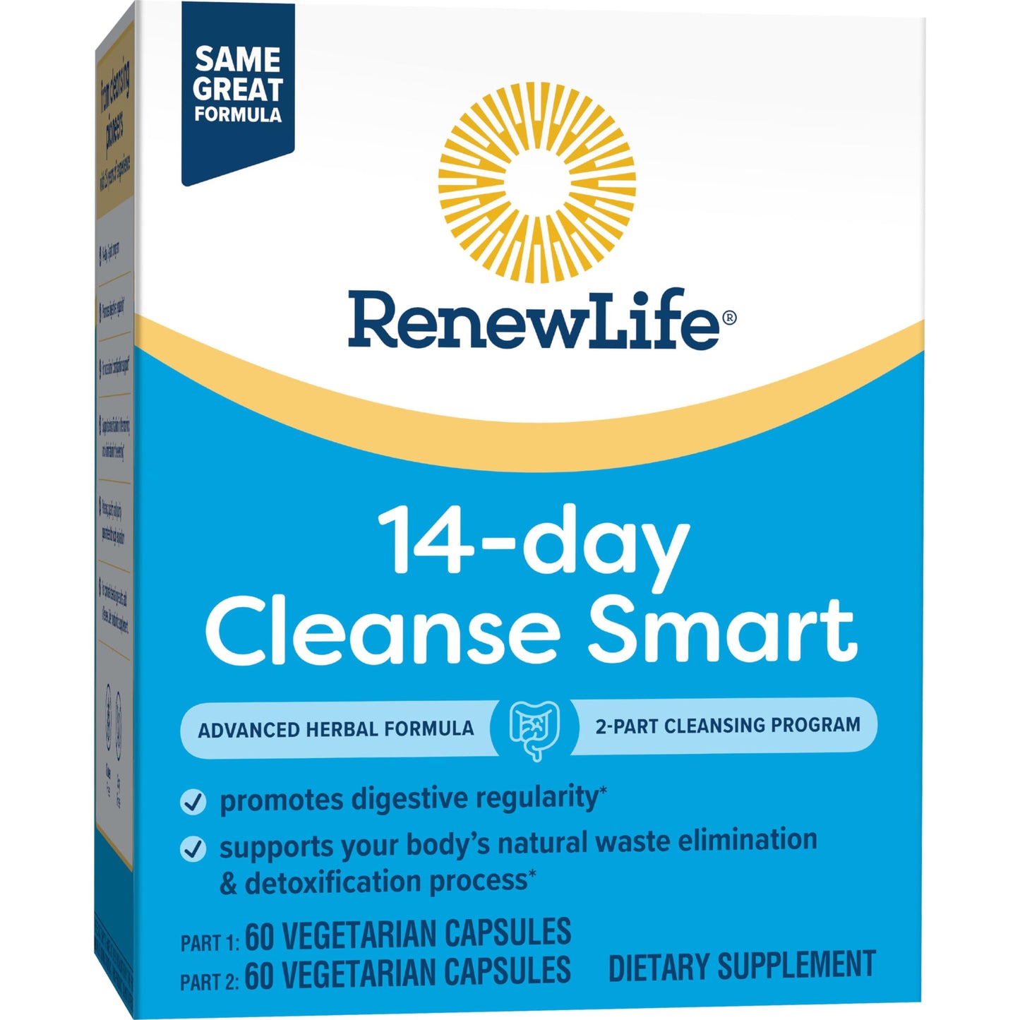 Renew Life, Cleansesmart 2 Part Kit, 120 Capsules