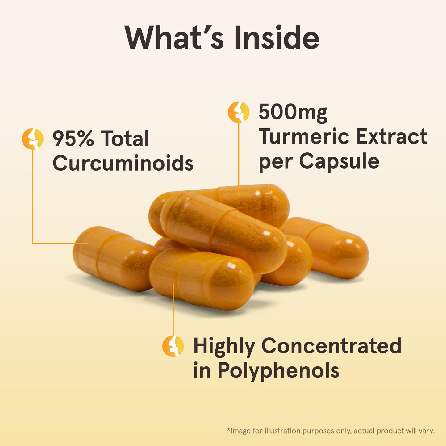 Jarrow Formulas Turmeric Curcumin Supplement - Curcumin 95, Turmeric Supplements, 500 mg for Antioxidant & Joint Support, 120 Capsules