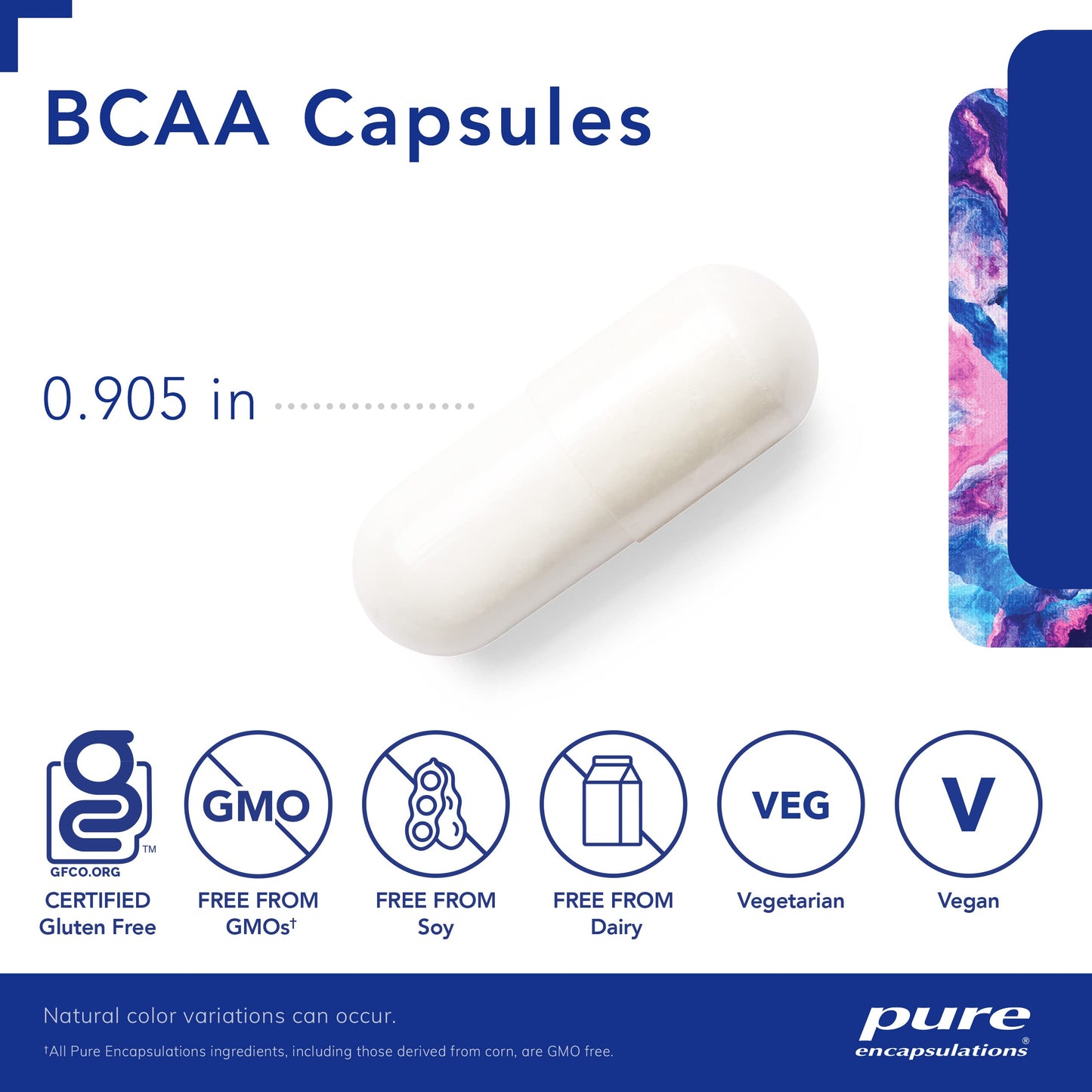 Pure Encapsulations BCAA Capsules | Hypoallergenic Supplement to Support Muscle Function During Exercise* | 250 Capsules
