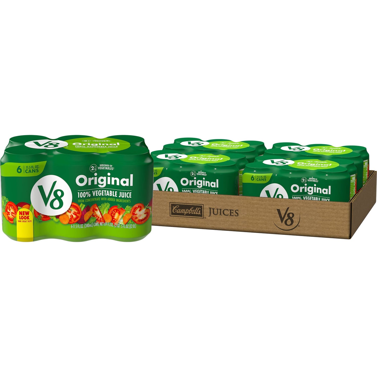 V8 Original 100 Vegetable Juice 115 fl oz Can 24 Pack