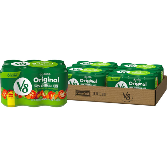 V8 Original 100 Vegetable Juice 115 fl oz Can 24 Pack