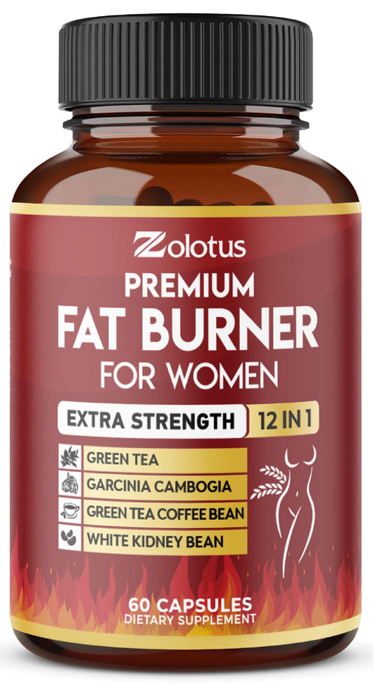 Premium Weight Loss Pills for Women, The Best Fat Burners for Women and Men, Energy Pills, High Potency with Green Tea Extract 98%, 2 Months Supply