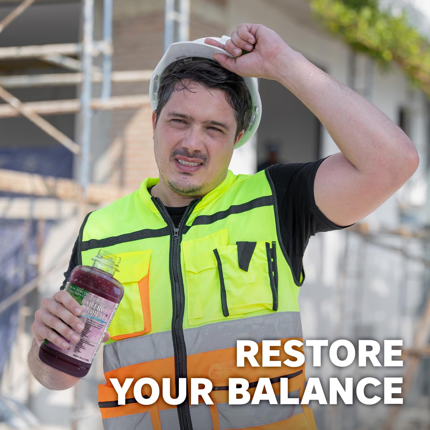 Suero Oral Electrolyte Solution - Electrolytes Drink, Hydration Booster & Rehydration Drink for Kids & Adults, Hydrates, Replenishes, Energizes, Grape Flavor, 1 Liter (4 Pack)