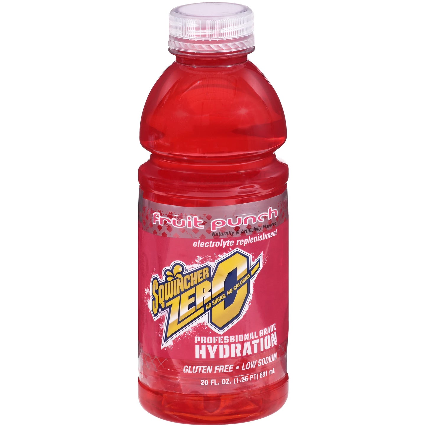 Sqwincher Zero Fruit Punch 20 fl oz Case of 24