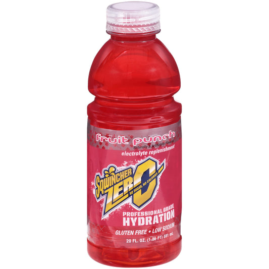 Sqwincher Zero Fruit Punch 20 fl oz Case of 24