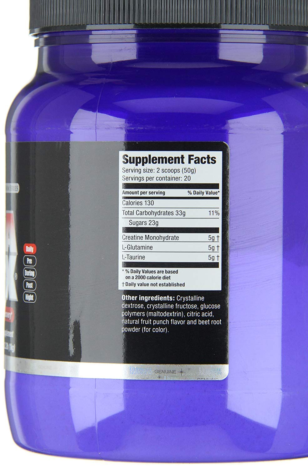 Ultimate Nutrition CreaMax Flavored Creatine Monohydrate Powder with 5g Creatine 5g Glutamine and 5g Taurine, Fruit Punch, 2.2 Pounds