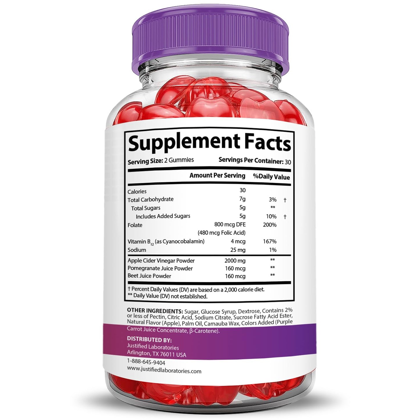 Pure Slim Keto ACV Gummies Extreme 2000MG PureSlim Keto Gummies Advanced Formula Apple Cider Vinegar with Pomegranate Beet Juice Powder B12 Vegan Non GMO 60 Gummys