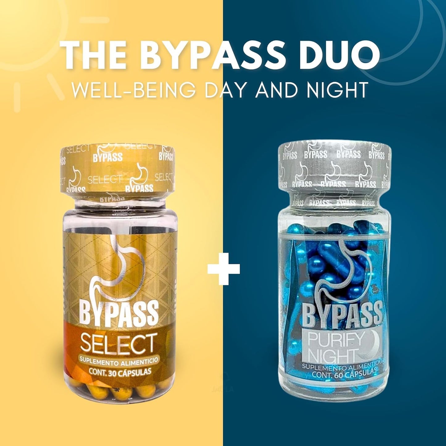 Dendas Bypass Duo Select & Purify Night - Day & Night Wellness Support, 2-Pack