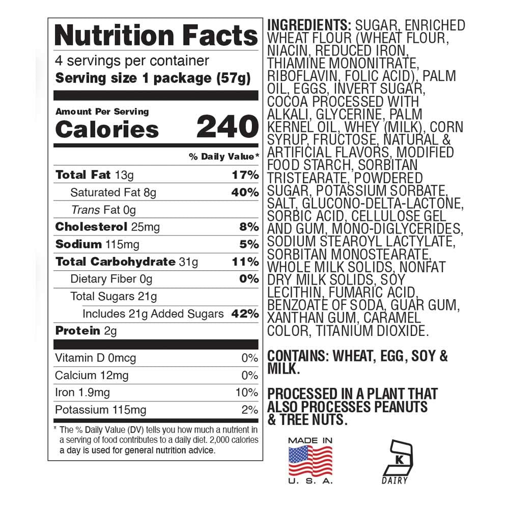 The Original Cakebites by Cookies United GrabandGo BiteSized Snack Chocolate Tuxedo 2 Ounce Pack of 4