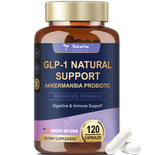 13 in 1 GLP-1 Natural Support, GLP-1 Supplement with Akkermansia Probiotic, Berberine HCI, Garcinia Cambogia, Apple Cider Vinegar, Green Tea Extract, 120 Capsules