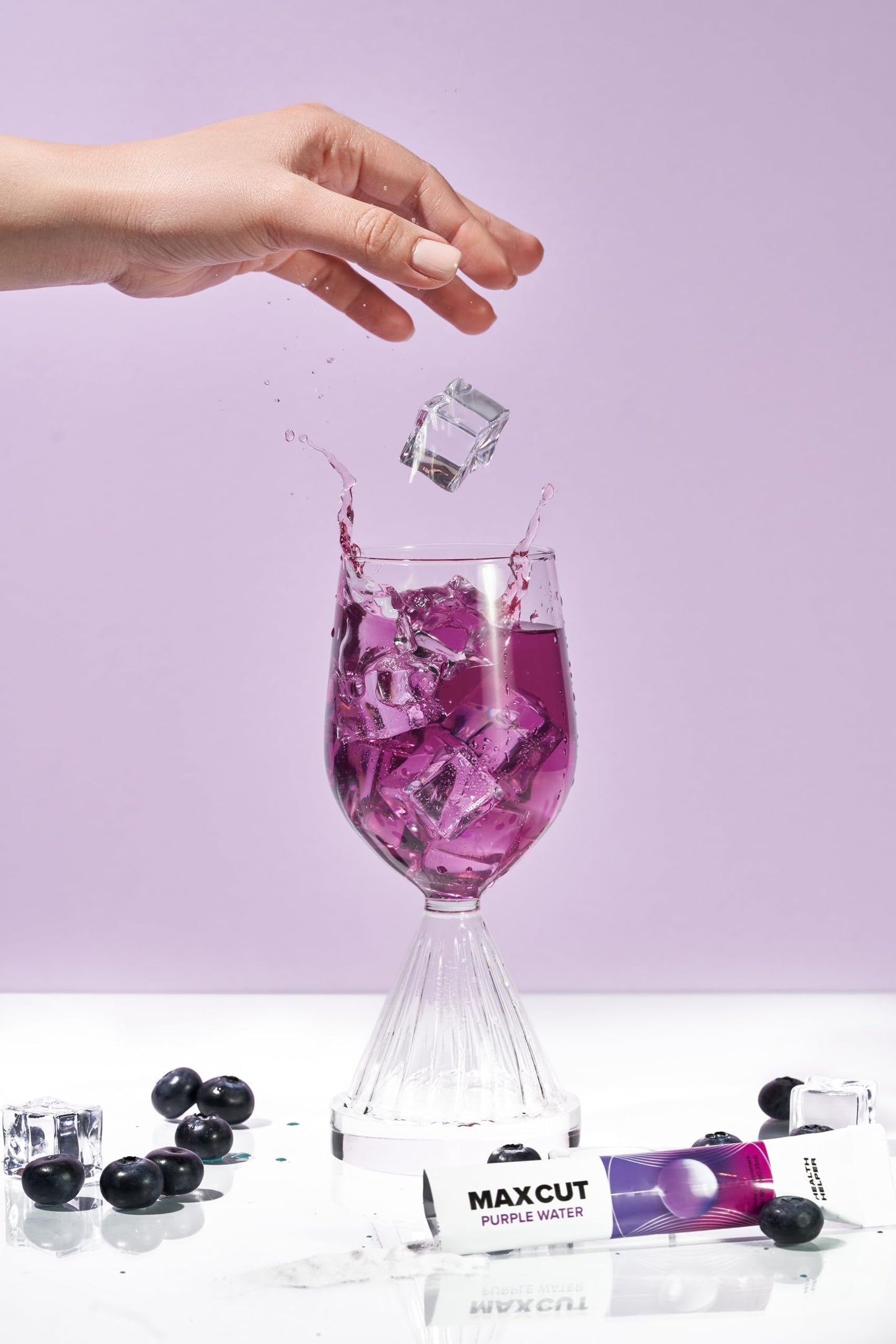 Maxcut Purple Water: 4-in-1 Natural Supplement for Effective Weight Management and Metabolism, Prebiotic Gut Health, Hydration, Natural Energy - All Free from Gluten, Dairy, Sugar, Soy, and Caffeine