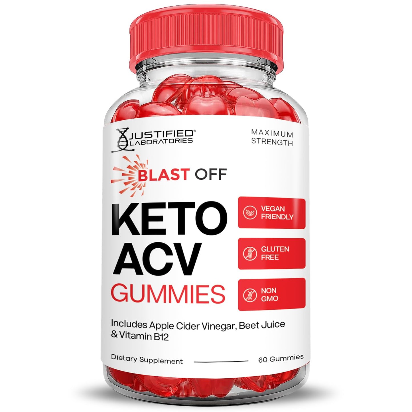 (2 Pack) Blast Keto ACV Gummies Advanced Formula 1000MG Blast Keto Gummies Apple Cider Vinegar Formulated with Pomegranate Beet Juice Powder B12 Vegan Non GMO 120 Gummys