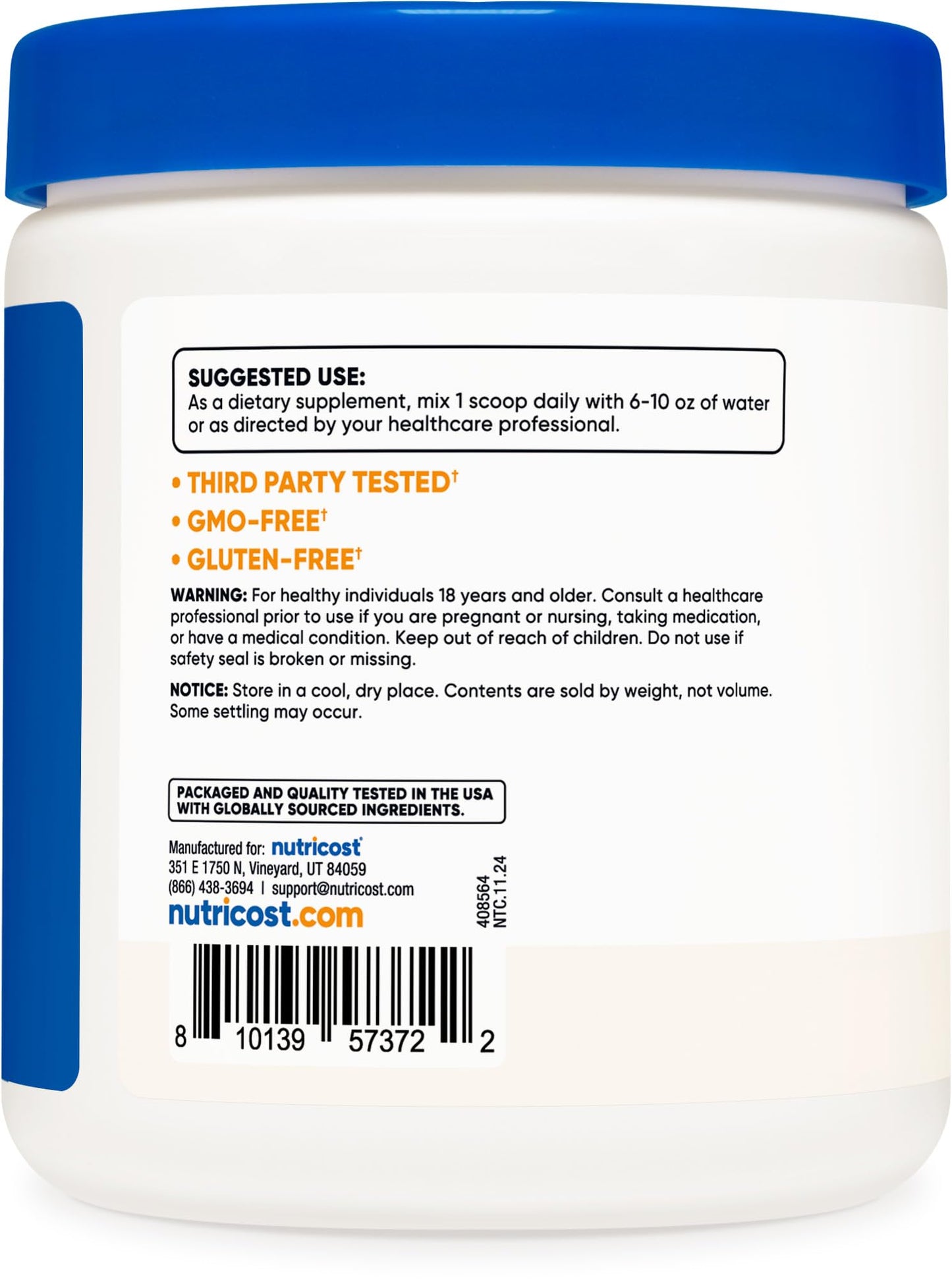 Nutricost CLA (Conjugated Linoleic Acid) 8oz (227g) Powder - Gluten Free, GMO Free CLA Supplement