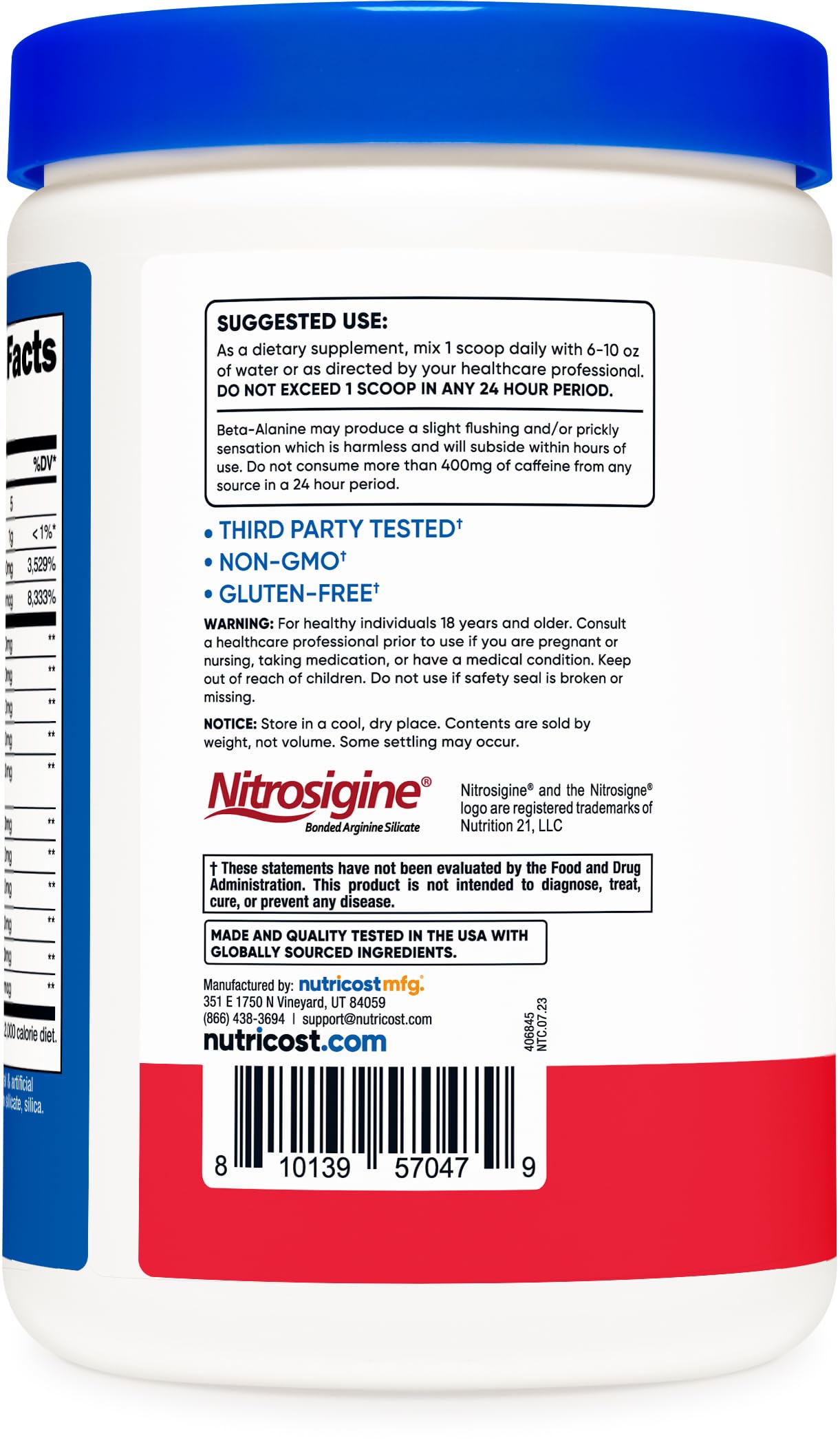 Nutricost Pre-C Pre-Workout Complex with Creatine (Fruit Punch | 30 Servings) Powder - Boost Fintess Routines, 453g