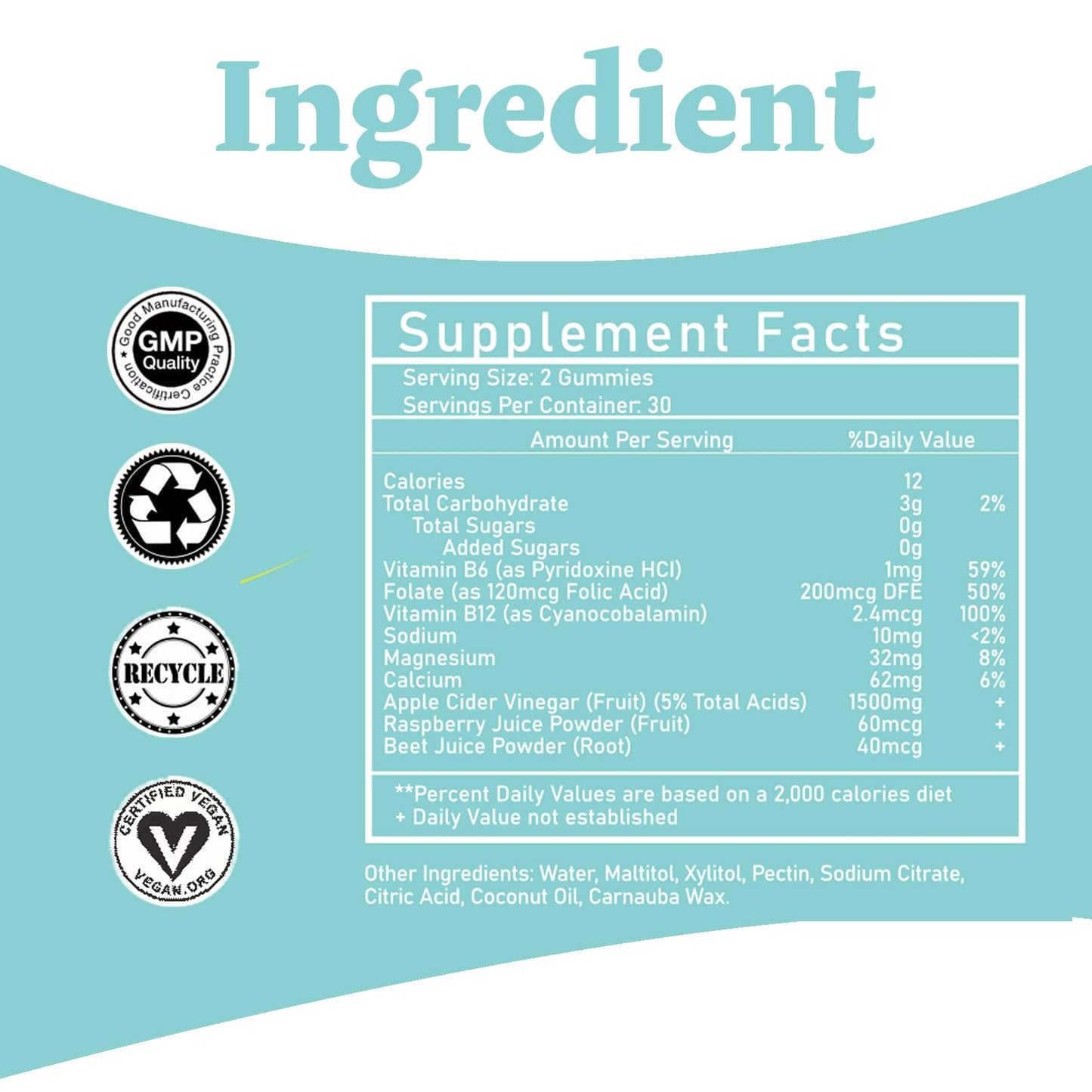 Bumjazz Keto ACV Gummies Boost Mаtabolism with Apple Cider Vinegar Keto Supplements - Gluten-Free - Formula for Men & Women - 1500mg - 60 Counts