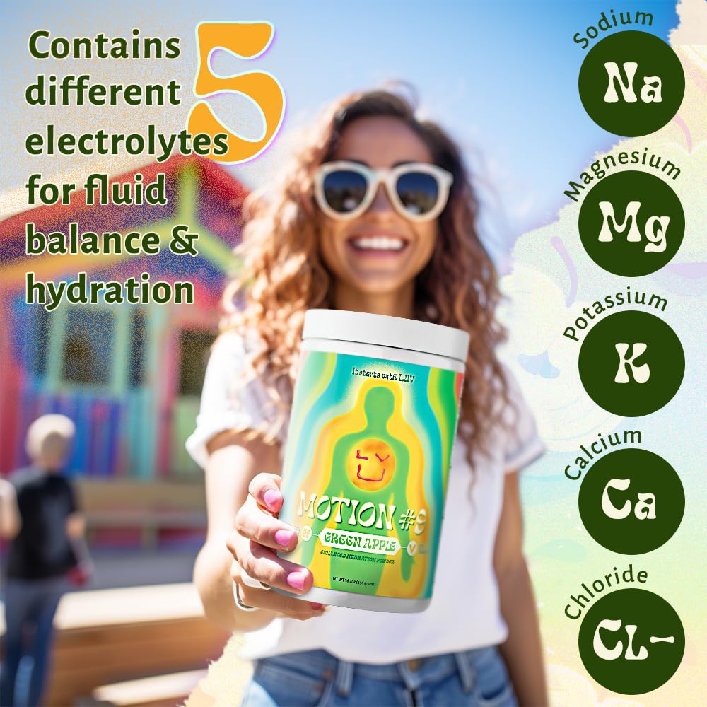 LUV Motion #9 Enhanced Hydration- Electrolyte Powder- BCAA Powder