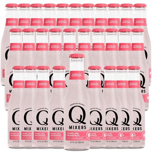 Q Mixers Sparkling Grapefruit Premium Cocktail Mixer Made with Real Ingredients 67oz Bottle  30 PACK