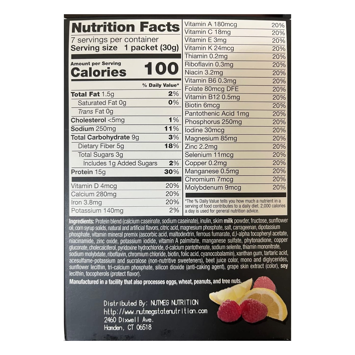 Proti Fit Bariatrix Nutrition Lemon Raspberry Shake Or Pudding Mix - For Weight Loss - Hunger Suppressant - 15 Grams of Protein - 100 Calories- Meal Replacement 7 Packets 1.06 OZ (NET WT 7.41 OZ)