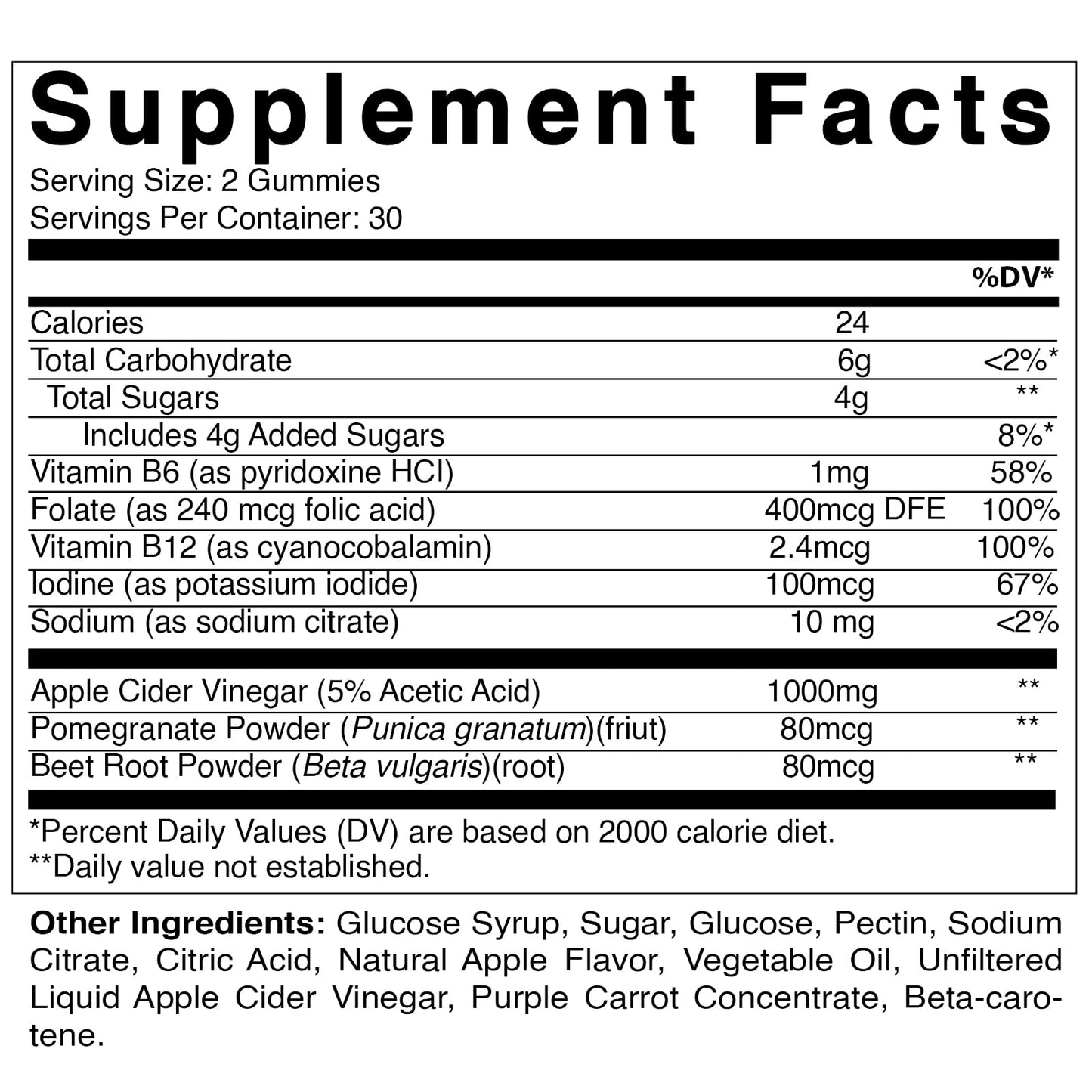Vitamatic Apple Cider Vinegar Gummies - 1000mg per Serving - 60 Vegan Gummies - ACV Gummies for Detox, Weight Loss Support, Energy Boost, Digestion & Gut Health