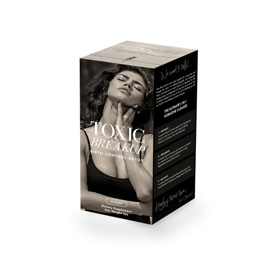 Toxic Breakup Birth Control Detox Cleanse to Restore Hormone Balance | Liver Detox Supplement, with Red Clover, Chaste Tree Berry | Organic, Gluten Free, Non GMO | 30 Packets, 2-4 Weeks Cleanse