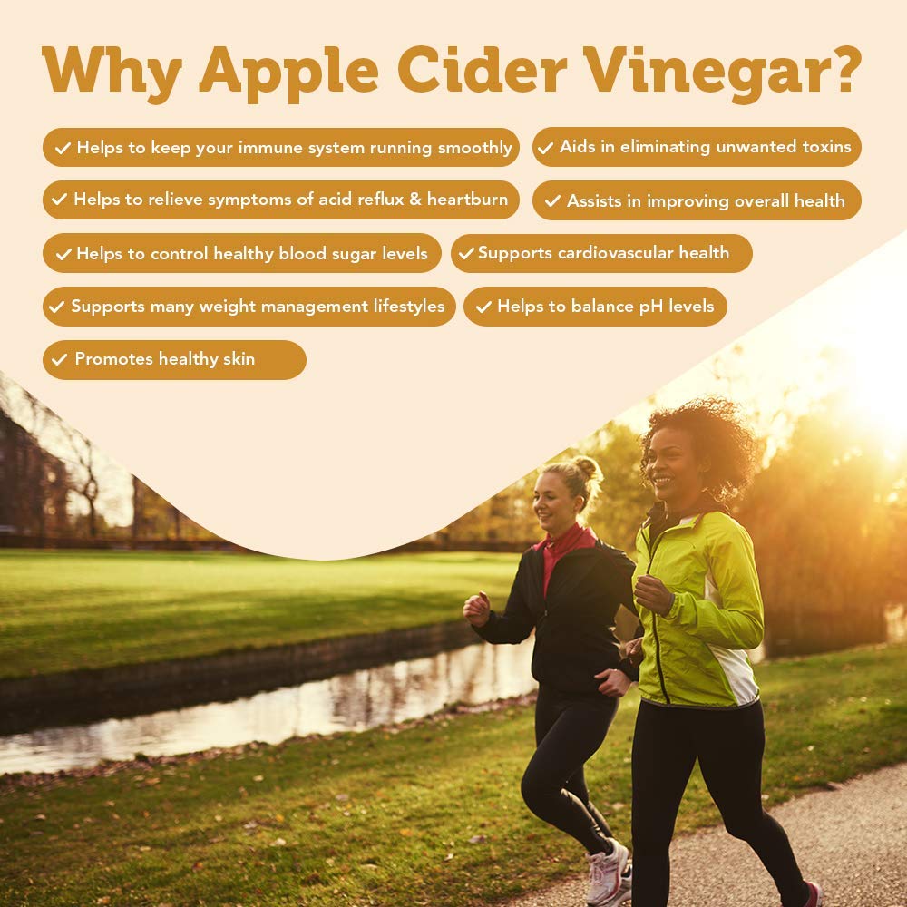 Vitamin Bounty Apple Cider Vinegar Capsules with Cayenne Pepper - Organic ACV with Mother for Digestive Health & GLP-1 Support - 510mg, 30 Capsules