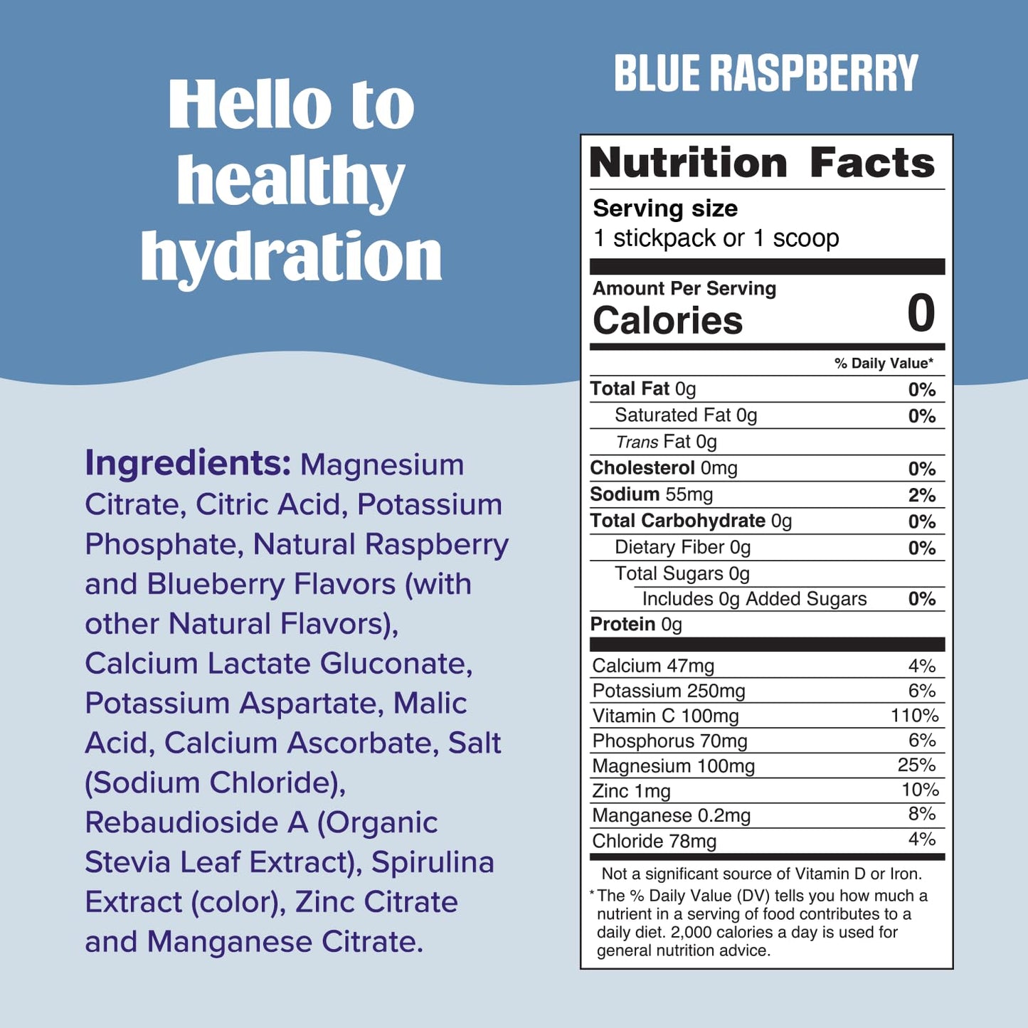 Ultima Replenisher Daily Electrolyte Powder Drink Mix - Blue Raspberry, 90 Servings - Hydration Powder with 6 Electrolytes and Minerals - Keto Friendly, Vegan, Non-GMO and Sugar-Free