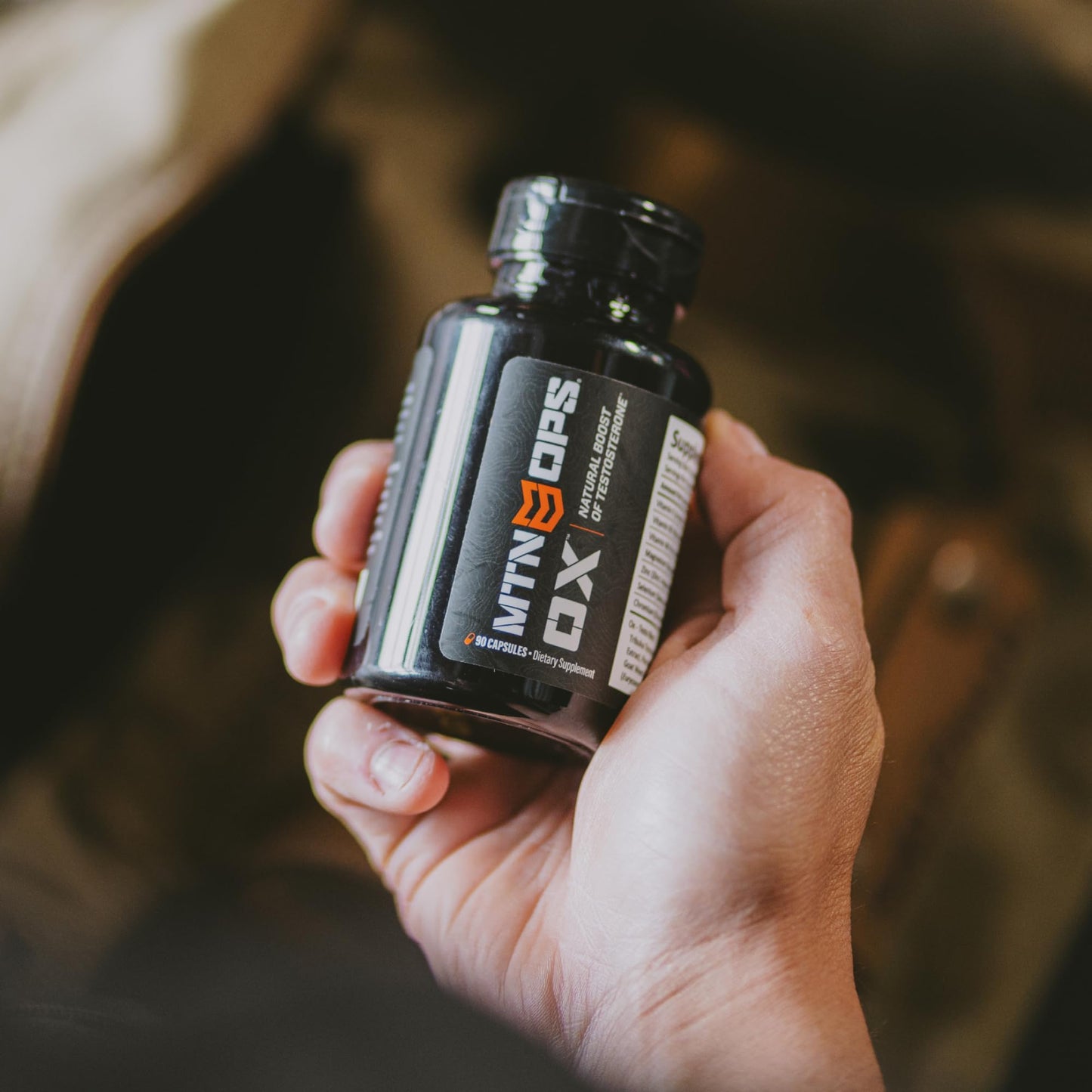 MTN OPS Ox Testosterone Booster, Testosterone Supplement for Men Blend with Tribulus Terrestris & Adrenal Support Blend with Maca Root Capsules, 30 Servings