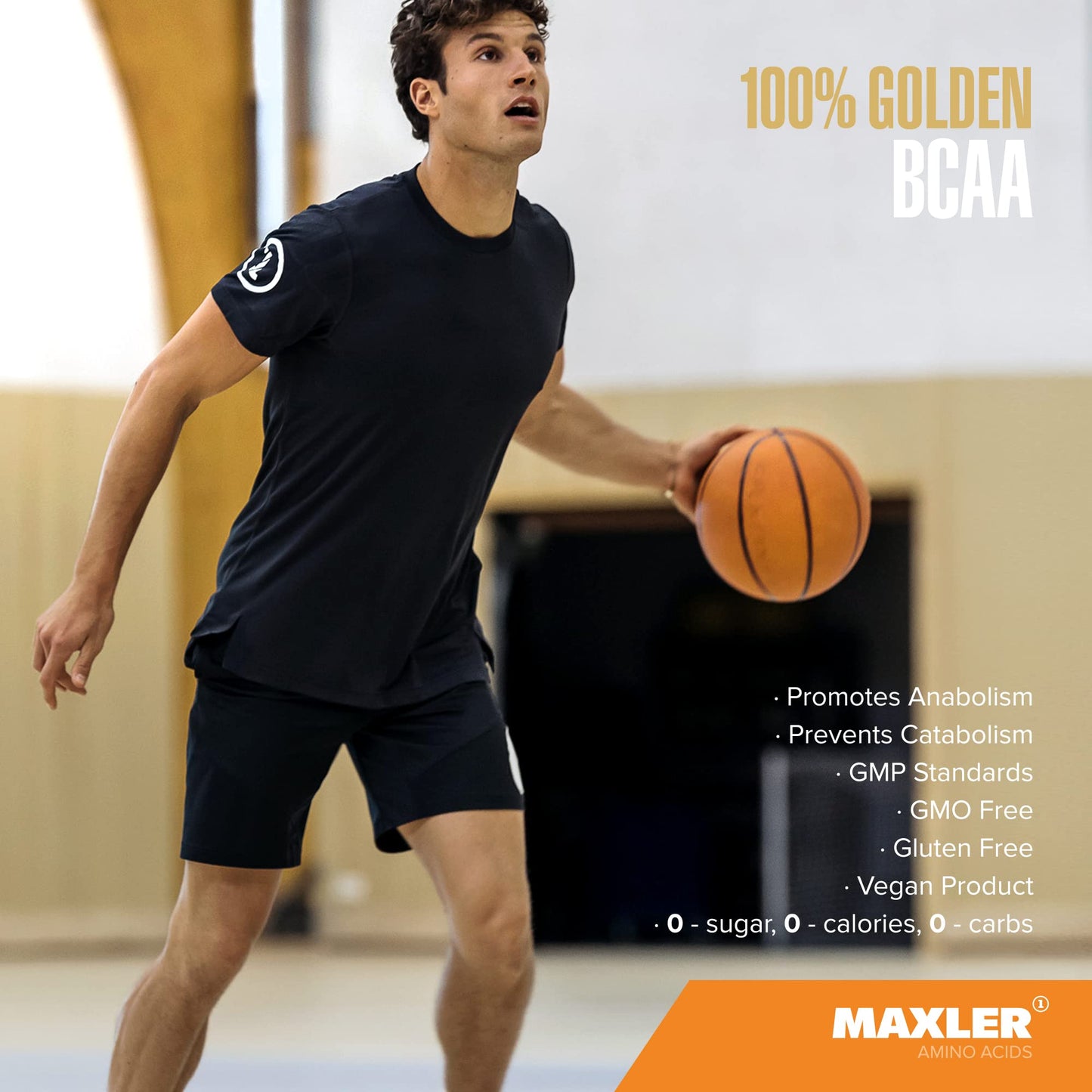 Maxler 100% Golden BCAA Powder - Intra & Post Workout Recovery Drink for Accelerated Muscle Recovery & Lean Muscle Growth - 6 g Vegan BCAAs Amino Acids - 60 Servings - Fruit Punch